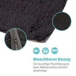 Emma Hundebett Hundekorb | Waschbar | Rutschfest | Atmungsaktiv | Wendematratze | Kissen | Größe S (67 X 20 X 59 Cm) -Gartenmöbel 10037607 de 0005 logo