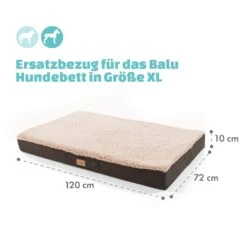 Balu XL Hundebett Ersatzbezug Waschbar Rutschfest Atmungsaktiv -Gartenmöbel 10037651 de 0004 logo