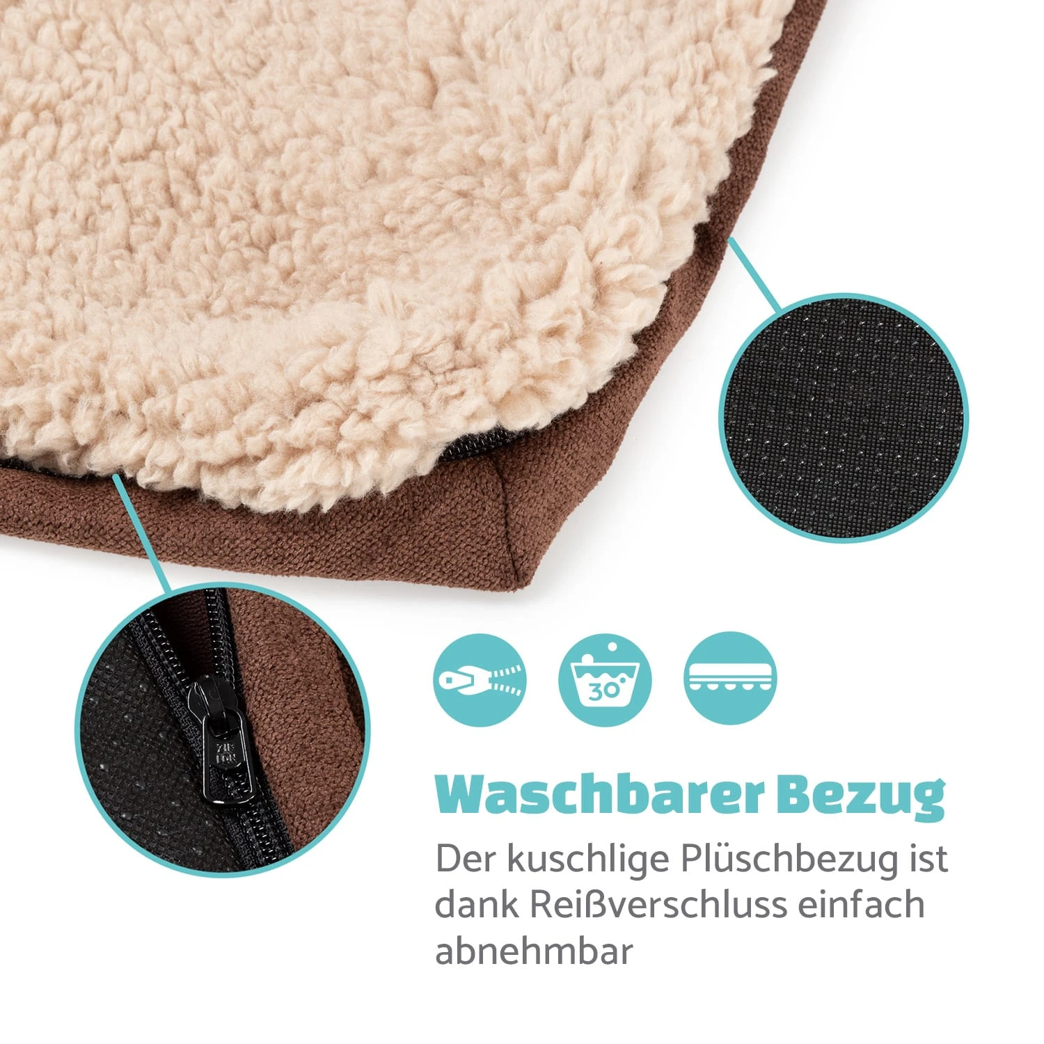 Bruno Hundebett Ersatzbezug Waschbar Rutschfest Atmungsaktiv Größe L 2 Bruno Hundebett Ersatzbezug Waschbar Rutschfest Atmungsaktiv Größe L – Bild 2