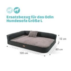 Odin Hundesofa Ersatzbezug | Waschbar | Rutschfest | Atmungsaktiv | Größe L (120 X 12 X 80 Cm) -Gartenmöbel 10037661 de 0004 logo