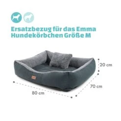 Emma Hundebett Ersatzbezug Waschbar Rutschfest Atmungsaktiv Größe M -Gartenmöbel 10037664 de 0004 logo