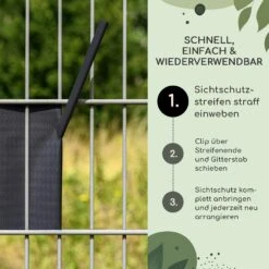 Sichtschutzstreifen-Clips Zubehör PVC 10er-Pack -Gartenmöbel 10037988 de 0003 usp