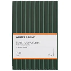 Sichtschutzstreifen-Clips Zubehör PVC 10er-Pack