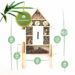 Insektenhaus Metalldach Inkl. Füße Ganzjährig Bewohnbar Pinienholz 11 Insektenhaus Metalldach Inkl. Füße Ganzjährig Bewohnbar Pinienholz -Gartenmöbel 10038015 yy 0006 logo