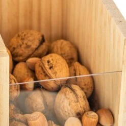 Futterhaus Für Eichhörnchen Metalldach Kiefernholz Unbehandelt -Gartenmöbel 10038023 yy 0003 logo