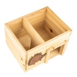 Igelhaus Futterhaus Überwinterung 2 Kammern Tannenholz Unbehandelt -Gartenmöbel 10038025 yy 0005 logo