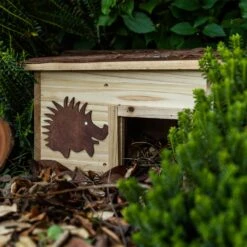 Igelhaus Futterhaus Überwinterung 2 Kammern Tannenholz Unbehandelt -Gartenmöbel 10038025 yy 0006 logo