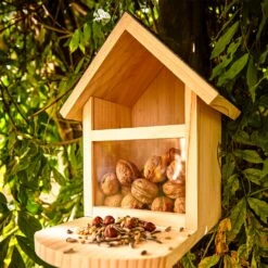 Futterhaus Für Eichhörnchen Spitzdach Kiefernholz Bitumen Unbehandelt -Gartenmöbel 10038048 yy 0003 logo