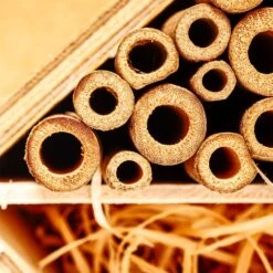 Bambusröhrchen 70 Stück Je 10 Cm Länge Holzfarben -Gartenmöbel 10038136 yy 0006 logo