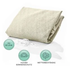 Rechteckiges Sonnensegel 4x4 M Polyester Luftdurchlässig -Gartenmöbel 10038152 de 0005 logo