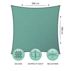 Rechteckiges Sonnensegel 5x5 M Polyester Luftdurchlässig -Gartenmöbel 10038172 de 0006 logo