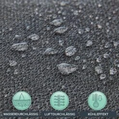 Rechteckiges Sonnensegel 2 X 3 M Polyester Luftdurchlässig -Gartenmöbel 10038192 de 0003 logo