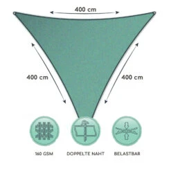 Dreieckiges Sonnensegel 4x4x4 M Polyester Luftdurchlässig -Gartenmöbel 10038196 de 0006 logo