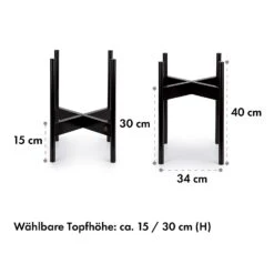 Zeist Pflanzenhalter 2 Höhen Kombinierbar Steck-Design Naturbelassen -Gartenmöbel 10038455 de 0007 dimensions