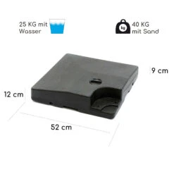 Limousin Sonnenschirmständer-Gewichte 140 Kg Leergewichte 4er-Set -Gartenmöbel 10038527 de 0007 logo