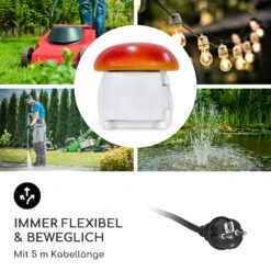 Power Mushroom Smart Gartensteckdose WiFi-Steuerung 3680 Watt IP44 -Gartenmöbel 10038628 de 0005 logo