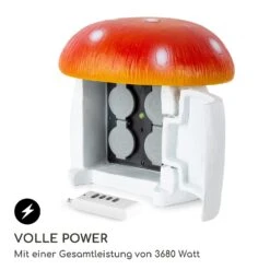 Power Mushroom Smart Gartensteckdose WiFi-Steuerung 3680 Watt IP44 -Gartenmöbel 10038628 de 0006 logo