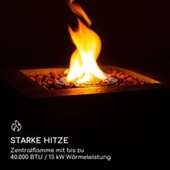 Isaris Gas-Feuerstelle 40.000BTU/13kW Abdeckung Edelstahlbrenner -Gartenmöbel 10039402 de 0003 logo