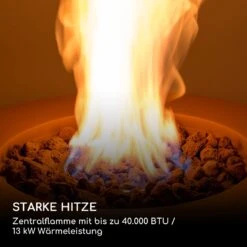 Vitina Gas-Feuerstelle 40.000BTU/13kW Abdeckung Edelstahlbrenner -Gartenmöbel 10039404 de 0003 logo