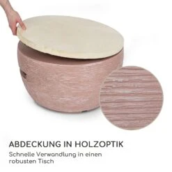 Vitina Gas-Feuerstelle 40.000BTU/13kW Abdeckung Edelstahlbrenner -Gartenmöbel 10039404 de 0004 logo