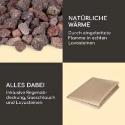 Andros Gas-Feuerstelle 40.000BTU/13kW Deckel Edelstahlbrenner -Gartenmöbel 10039405 de 0006 logo