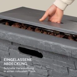 Anafi Gas-Feuerstelle 40.000BTU/13kW Abdeckung Edelstahlbrenner -Gartenmöbel 10039410 de 0004 logo