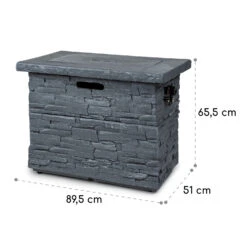 Anafi Gas-Feuerstelle 40.000BTU/13kW Abdeckung Edelstahlbrenner -Gartenmöbel 10039410 yy 0008 logo