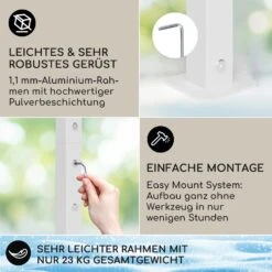 Blumfeldt La Rochelle Gazebo Schrägdach UV 50+ Aluminium Polyester -Gartenmöbel 10040100 de 0003 logo