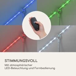Blumfeldt Bayonne Sonnenschirm 130 X 180 Cm Polyester UV 50 Solar LED -Gartenmöbel 10040105 de 0003 logo