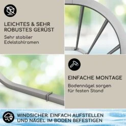 Orleans Gazebo 300 X 220 X 300 Cm Schiebedach UV-Schutz 50+ Leicht -Gartenmöbel 10040119 de 0003 logo