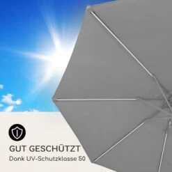 Blumfeldt Calais Sonnenschirm LED Aluminium-Rahmen Polyester-Bespannung UV 50 -Gartenmöbel 10040120 de 0006 logo