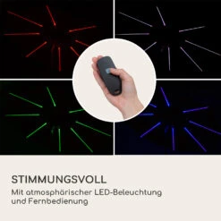 Blumfeldt Calais Sonnenschirm LED Aluminium-Rahmen Polyester-Bespannung UV 50 -Gartenmöbel 10040122 de 0003 logo