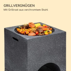 Blumfeldt Monolith Feuerschale Mit Grill MGO & Stahlschale Inkl. Funkenschutz -Gartenmöbel 10040240 de 0003 logo