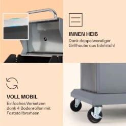 Lucifer 2 Gasgrill 2 X 3,6 KW Brenner 45x45cm Grill Edelstahl Mobil 13 Lucifer 2 Gasgrill 2 X 3,6 KW Brenner 45x45cm Grill Edelstahl Mobil -Gartenmöbel 10040279 de 0006 logo