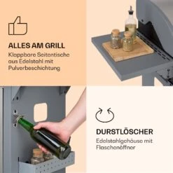 Lucifer 3 Gasgrill 3 X 3,6 KW Brenner 60x45cm Grill Edelstahl Mobil -Gartenmöbel 10040280 de 0005 logo