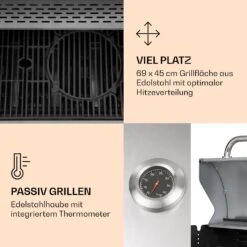 Lucifer 4 Gasgrill 4 X 3,6 KW Brenner 69x45cm Grill Edelstahl Mobil 11 Lucifer 4 Gasgrill 4 X 3,6 KW Brenner 69x45cm Grill Edelstahl Mobil -Gartenmöbel 10040281 de 0004 logo