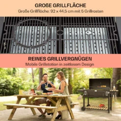 Aberdeen Double Holzkohlegrill Smoker Thermometer 2 Seitentische Mobil 12 Aberdeen Double Holzkohlegrill Smoker Thermometer 2 Seitentische Mobil -Gartenmöbel 10040293 de 0004 usp