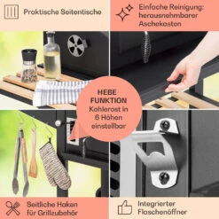 Aberdeen Double Holzkohlegrill Smoker Thermometer 2 Seitentische Mobil 14 Aberdeen Double Holzkohlegrill Smoker Thermometer 2 Seitentische Mobil -Gartenmöbel 10040293 de 0006 usp