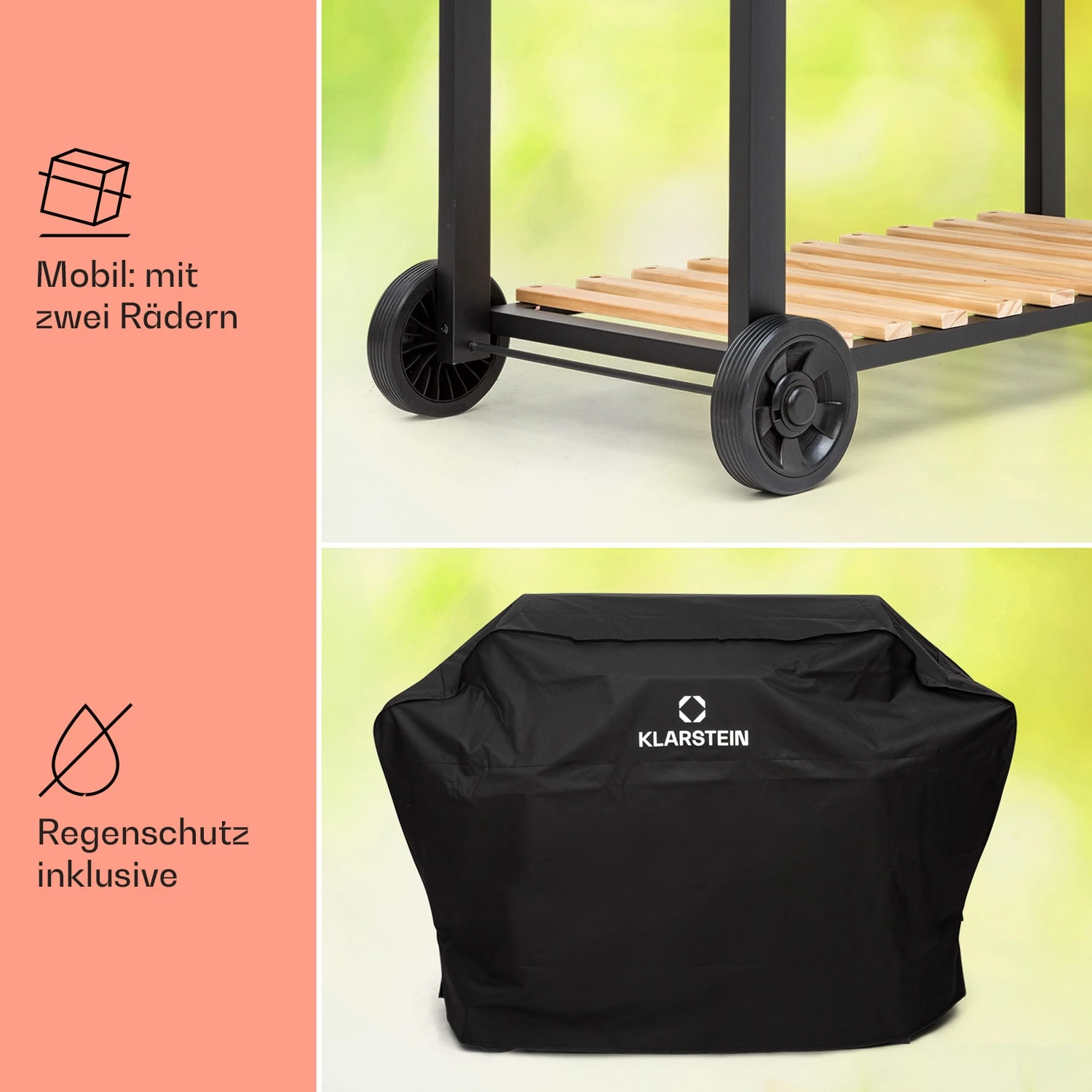 Aberdeen Double Holzkohlegrill Smoker Thermometer 2 Seitentische Mobil 8 Aberdeen Double Holzkohlegrill Smoker Thermometer 2 Seitentische Mobil – Bild 8