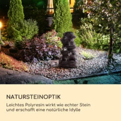 Stonehenge XL Solarbrunnen LED-Beleuchtung Polyresin Li-Ionen-Akku -Gartenmöbel 10040348 de 0003 logo