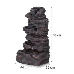 Stonehenge XL Solarbrunnen LED-Beleuchtung Polyresin Li-Ionen-Akku -Gartenmöbel 10040348 yy 0008 dimensions